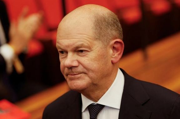 German Chancellor Olaf Scholz attends a ceremony to mark the 75th work anniversary of Reinhold Wuerth, chairman of the Supervisory Board of the Wuerth group, a wholesaler of fasteners, screws and screw accessories, at Carmen Wuerth Forum in Kuenzelsau, Germany, October 1, 2024.