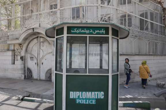 The building of the Saudi Arabian embassy pictured before its reopening in Tehran, Iran April 8, 2023.