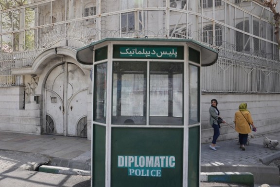 The building of the Saudi Arabian embassy pictured before its reopening in Tehran, Iran April 8, 2023.