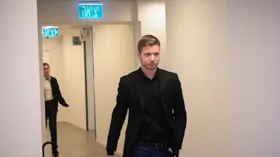 Yair Netanyahu, son of Israeli Prime Minister Benjamin Netanyahu, in Tel Aviv in November 2022. (Avshalom Sassoni/Flash90)