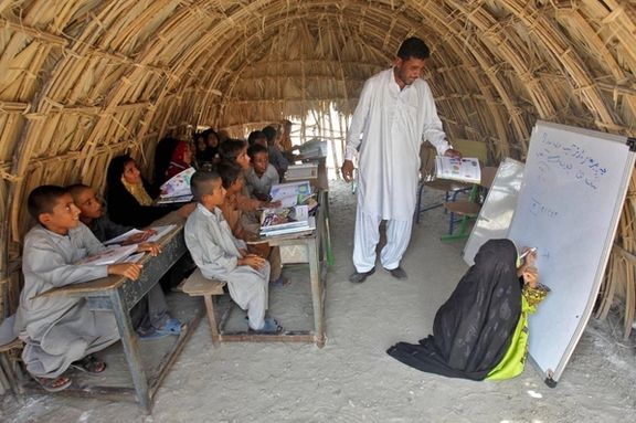 A classroom in southeastern province of Sistan-Baluchestan