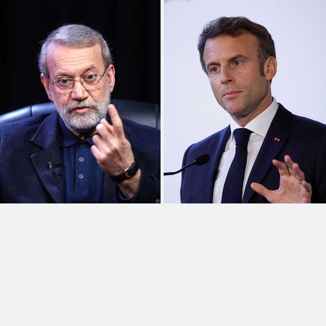 لاريجاني.. مخاطبًا ماكرون: من غير المرجح تحقيق  الأمن في مضيق هرمز