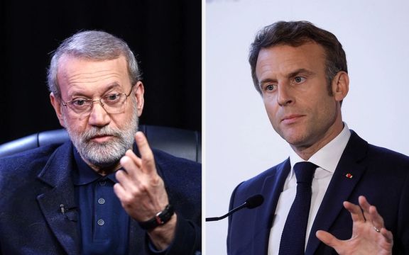 لاريجاني.. مخاطبًا ماكرون: من غير المرجح تحقيق الأمن في مضيق هرمز