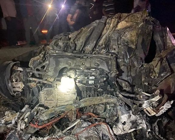 آتشنشانی جهرم: هشت تبعه افغان در پی واژگونی خودرو و سوختگی جان باختند