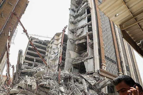 Authorities Accused Of Cover Up In Deadly Building Collapse In Iran