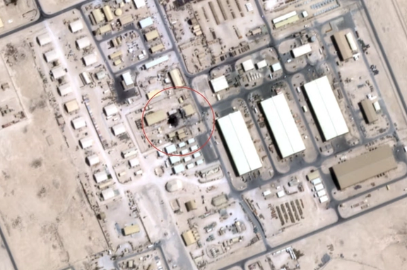 تصویر ماهوارهای ثبتشده در ۲۴ ژوئن توسط شرکت آمریکایی Satellogic که در اختیار ایراناینترنشنال قرار گرفته، بهنظر میرسد نشاندهنده آسیب احتمالی به یک سایت ارتباطی حساس در داخل پایگاه هوایی آمریکا در العدید قطر باشد؛ پایگاهی که روز ۲۳ ژوئن هدف حمله ایران قرار گرفت. یک دایره قرمز نیز برای مشخصکردن ناحیه مورد نظر به تصویر افزوده شده است.