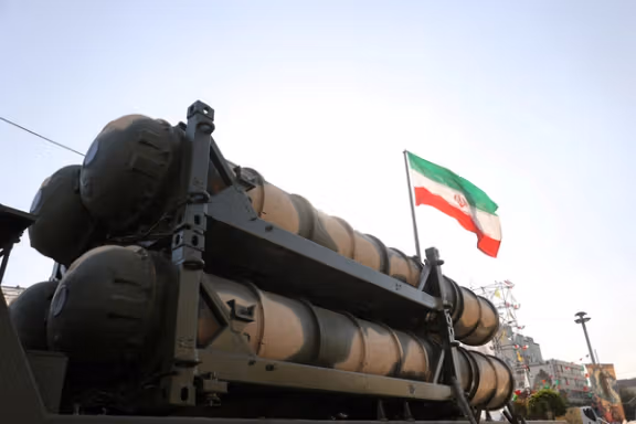 The S-300 missile system is seen during the National Army Day parade ceremony in Tehran, Iran, April 17, 2024.