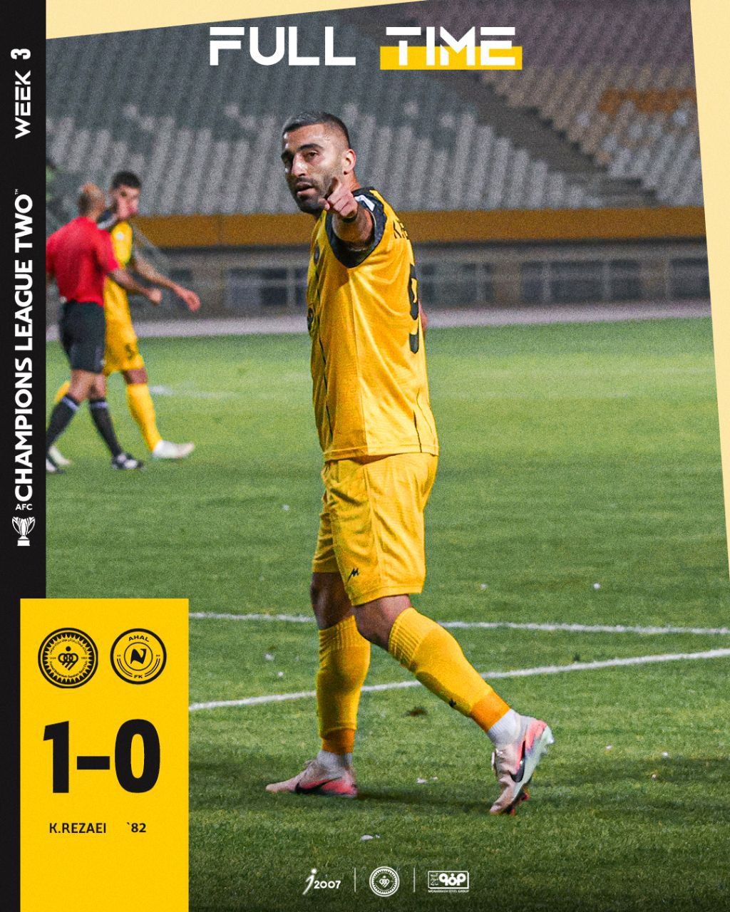 آخال ۰-۱ سپاهان؛ اولین برد آسیایی شاگردان نویدکیا در نقش‌جهان