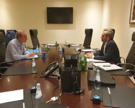 EU negotiator Enrique Mora and Iran's Ali Bagheri-Kani meeting in Doha, June 28, 2022