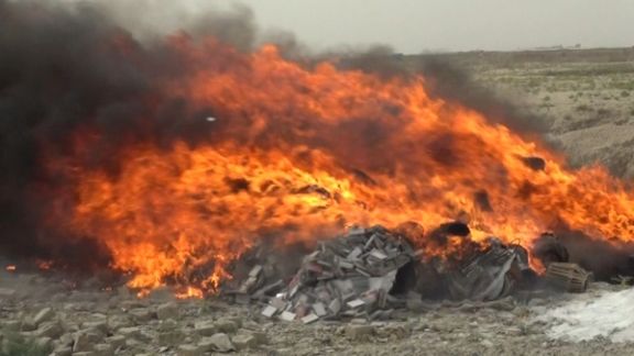 وزارت امر به معروف طالبان ابزارهای موسیقی را آتش زد