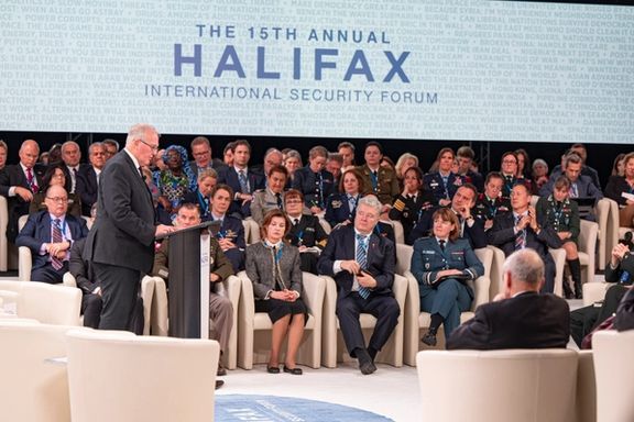 Canada’s Minister of National Defense Bill Blair speaking the 2023 Halifax International Security Forum, Nova Scotia, Canada (November 2023)