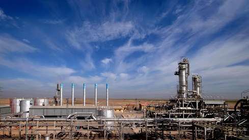 Oil processing facility in Iran's Khuzestan province