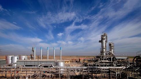 Oil processing facility in Iran's Khuzestan province
