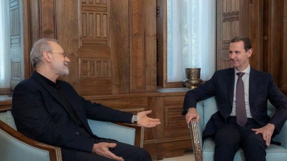 علی لاریجانی، مشاور خامنهای در سفر به دمشق با بشار اسد، رییس جمهور سوریه دیدار کرد