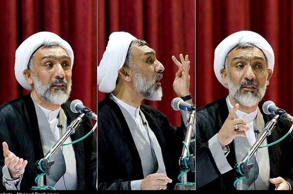 Pourmohammadi speaking during an event in 2018