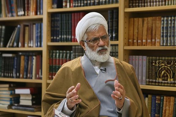 Leading cleric Mohammad Reza Nourollahi speaking with Aftab news in July 2022