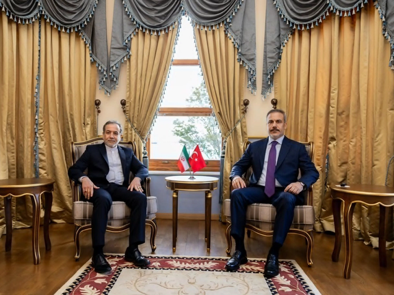 Iran's Foreign Minister Abbas Araghchi met with his Turkish counterpart Hakan Fidan on the sidelines of a South Caucasus nations meeting in Istanbul on October 19, 2024.