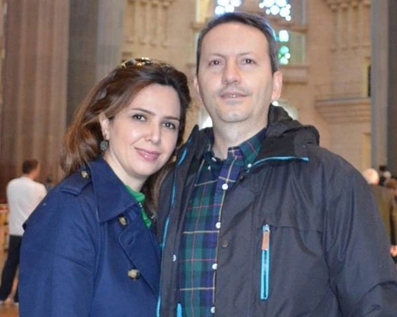 Ahmadreza Djalali and his wife Vida Mehrannia in an undated photo before his arrest in 2016.
