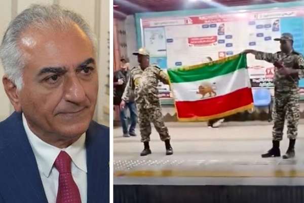 بهلوي يحث المواطنين الإيرانيين على رفع علم "الأسد والشمس" لإظهار معارضتهم للنظام