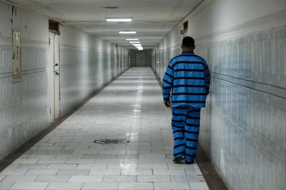 File photo of an Iranian prisoner