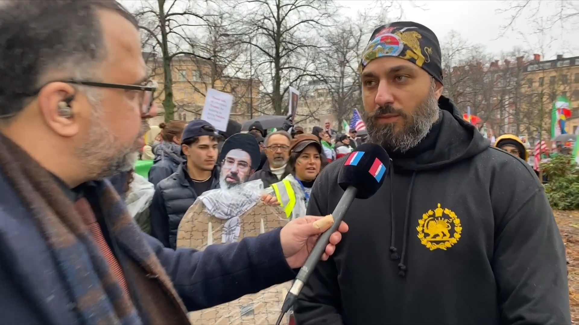 گردهمایی ایرانیان در استکهلم در حمایت از مردم ایران