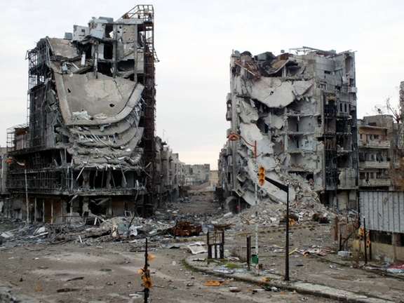 War destruction in Syria. FILE PHOTO