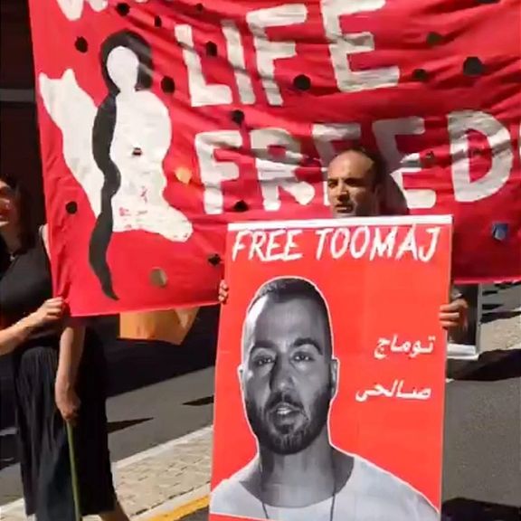 ایرانیان مقیم دهها شهر جهان در حمایت از توماج صالحی و دیگر زندانیان سیاسی تجمع کردند