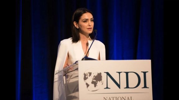 Iranian-born actress and political activist Nazanin Boniadi