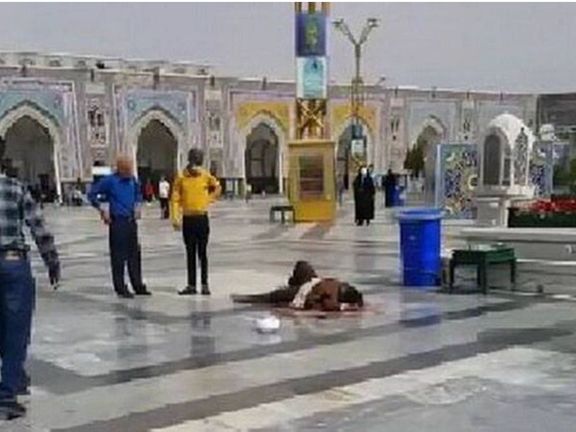 Photo taken by an eyewitness immediately after the attack in Mashhad.