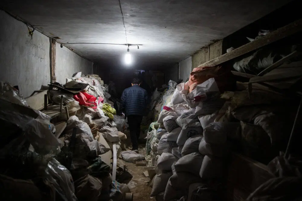 An underground area beneath Tehran’s Grand Bazaar, December 22, 2025.