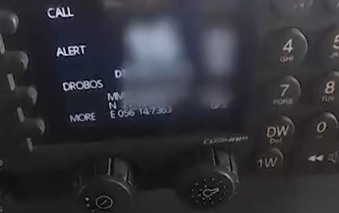 Screengrab from a video that shows the US military's warning to an Iranian tanker