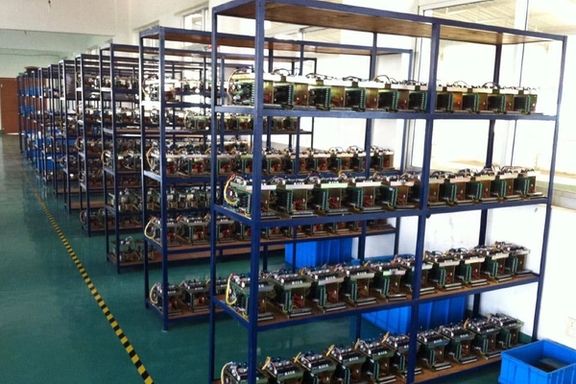 A cryptocurrency mining farm in Iran