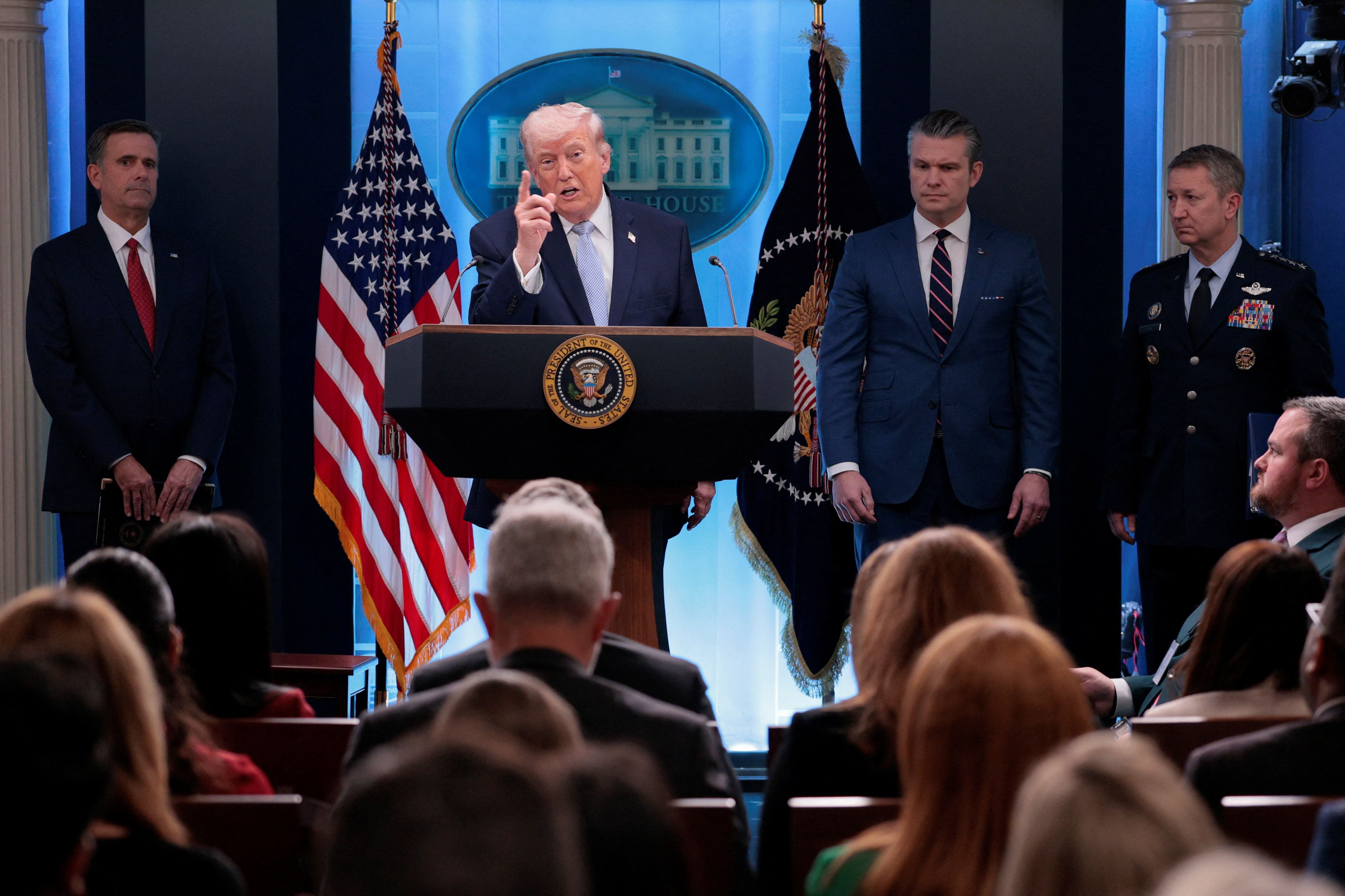 دونالد ترامپ: غنی‌سازی در ایران وجود نخواهد داشت و مواد مدفون را جمع‌آوری می‌کنیم