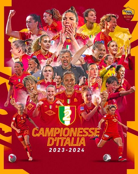 چهار هفته مانده به پایان فصل؛ دومین قهرمانی متوالی آاس رم در سری آ زنان فوتبال ایتالیا
