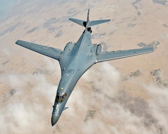 A US B1 bomber in flight. FILE PHOTO