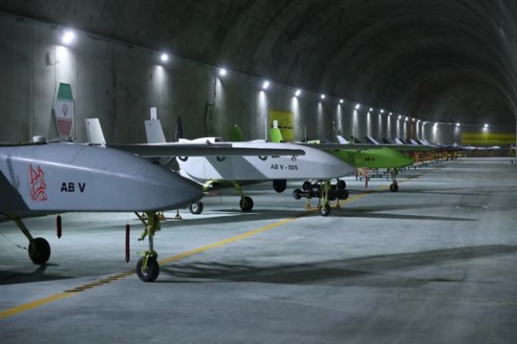 Drones are seen at an underground site at an undisclosed location in Iran, in this handout image obtained on May 28, 2022