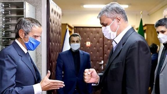 IAEA's Grossi meeting Iran's nuclear chief Mohammad Eslami in Tehran to reach an agreement over monitoring. March 5, 2022