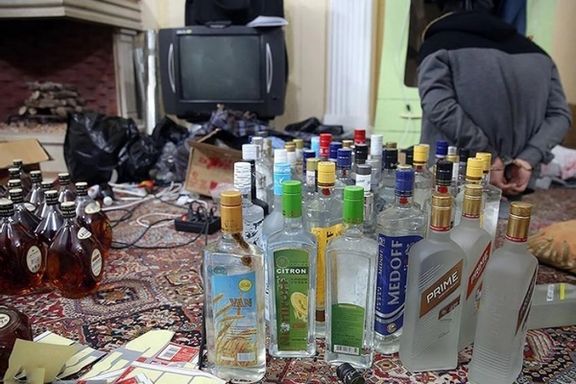 Police seize illegal alcohol during a raid. (File photo)