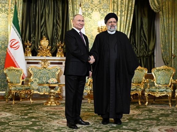 Russian President Vladimir Putin and Iranian President Ebrahim Raisi during a meeting in Moscow, Russia, December 7, 2023
