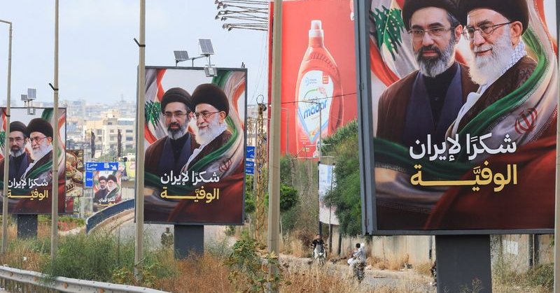 Khamenei posters expose struggle over who owns Lebanon’s ceasefire