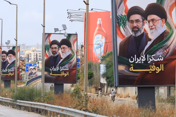 Khamenei posters expose struggle over who owns Lebanon’s ceasefire