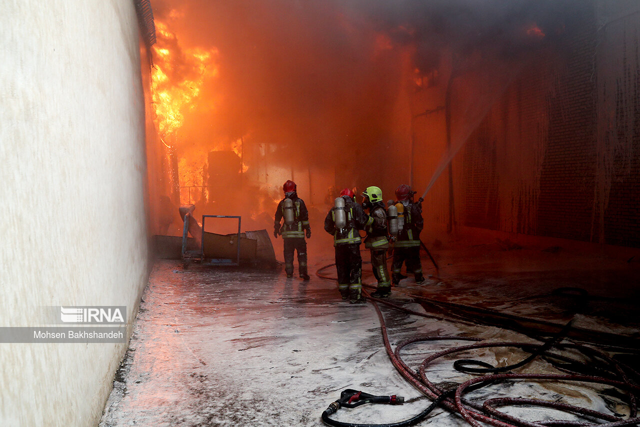 Fire at a home appliances manufacturer in the northeastern city of Mashhad (April 3, 2023) 