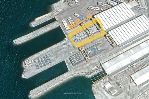 Satellite Image Shows Iran Building New Stealth Missile Boat