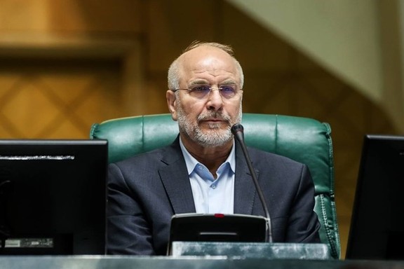 Iranian parliament speaker Mohammad Bagher Ghalibaf.