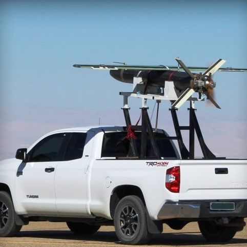 Meraj 532, a suicide drone developed by the IRGC's Ground Force, mounted on truck van