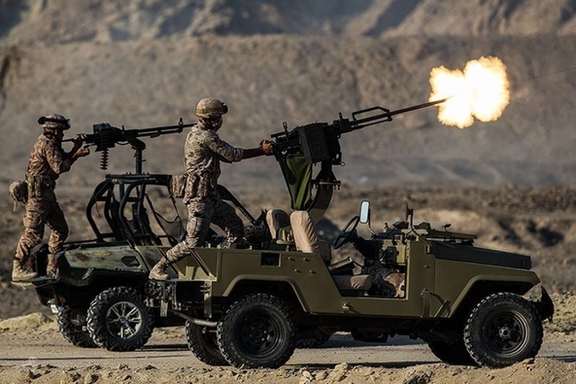 Iranian Revolutionary Guard ground force members carry out a mission in southeastern Iran, File photo.