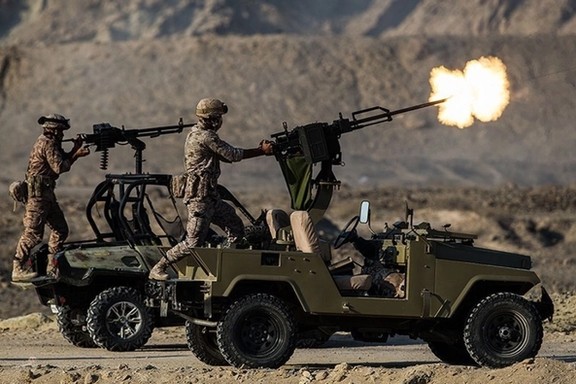 Iranian Revolutionary Guard ground force members carry out a mission in southeastern Iran, File photo.