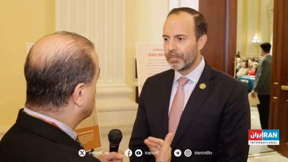 Republican Representative Lance Gooden (R-TX) during an interview with Iran International’s Arash Alaei, the US Capitol building, April 16, 2024