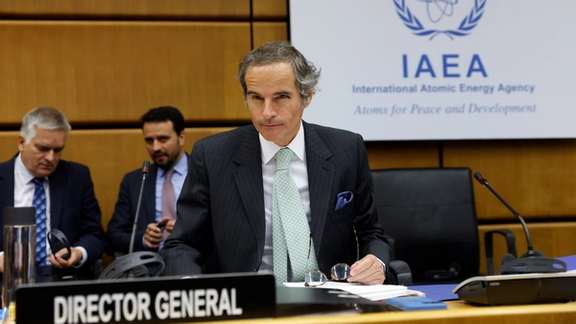 IAEA chief Rafael Grossi in the June 6 meeting