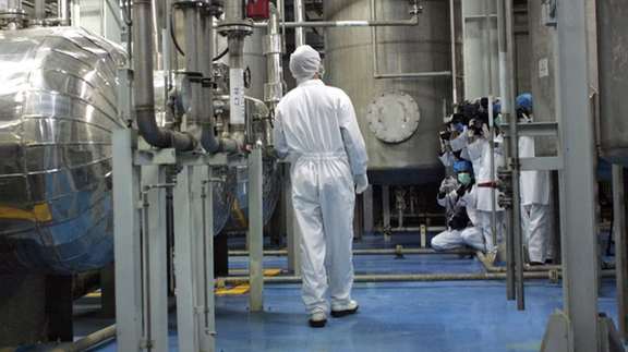 A nuclear uranium enrichment facility in Iran